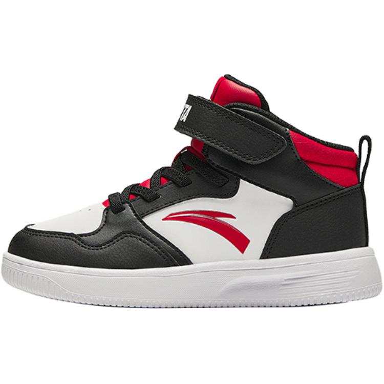 Antakids Abrasion Resistant High top Kids' Skateboarding Shoes White Black Red Children Aged 3 7 Years Old