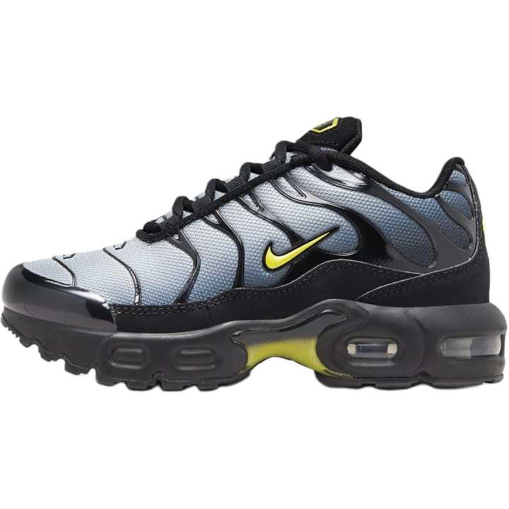 Nike Nike Air Max Plus Comfortable Low top Kids' Running Shoes Black Gray Children Aged 3 7 Years Old