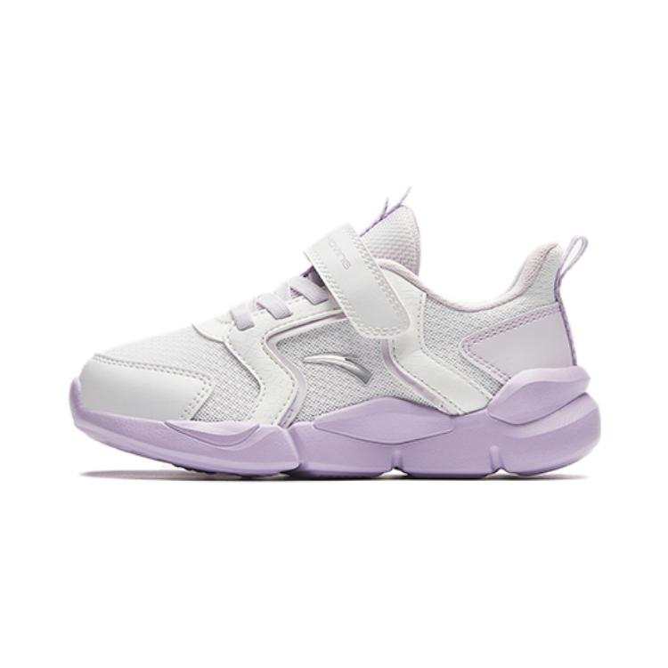 Antakids Fabric Cushioning Kids' Running Shoes White Purple Children Aged 3 7 Years Old