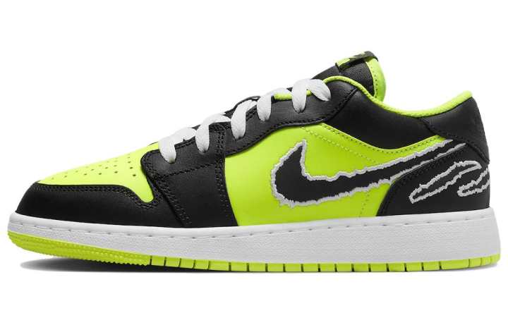 Jordan Jordan 1 Low SE Black Cat Volt GS