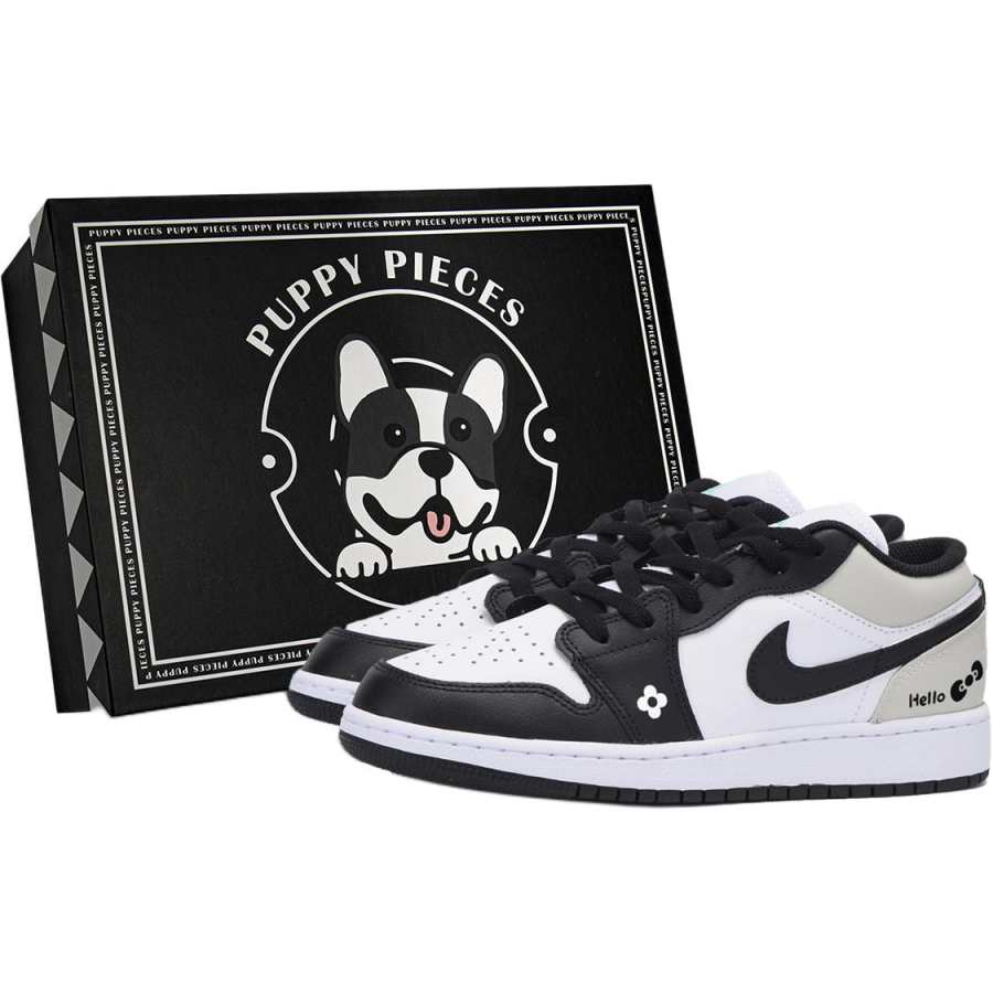Jordan Jordan Air Jordan 1 Low Leather Low top Children's Basketball Shoes White Teenagers