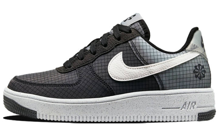 Nike Nike Air Force 1 Low Crater Black Grey GS