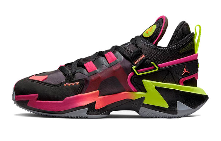 Jordan Jordan Why Not.5 Breathable Support Mid top Basketball Shoes Black Pink Green Unisex
