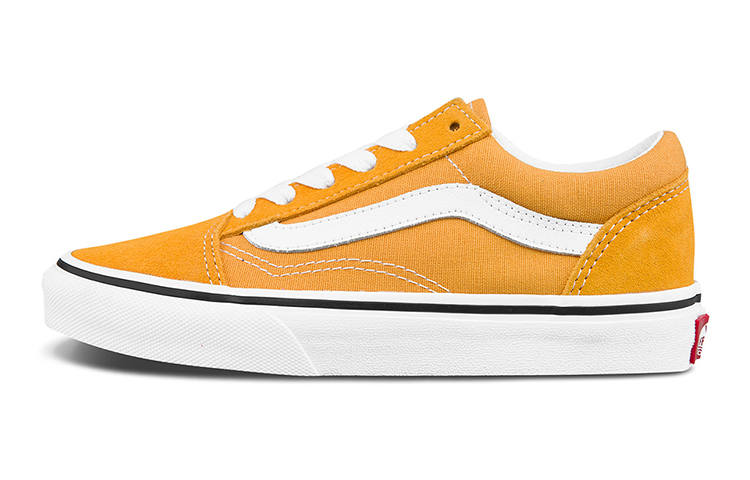 Vans Old Skool Low top Kids' Skateboarding Shoes Orange Teenagers