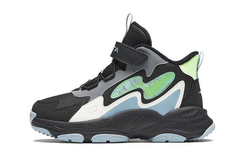 Antakids Fleece Lined Thermal Comfortable Low top Running Shoes Black White Teenagers