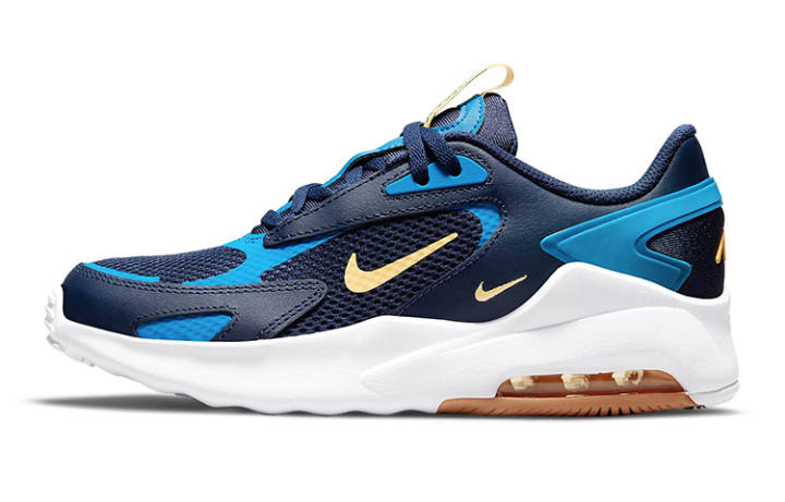 Nike Nike Air Max Bolt Breathable Non-Slip Wear-resistant Low Tops Deep Blue GS