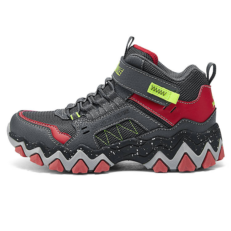 Skechers Kids Slip Resistant Abrasion Resistant Slip Resistant Abrasion Resistant Knee High Boots Charcoal Gray/Red