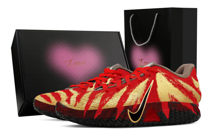 Nike Nike Ja Morant 3 Blessing Arrives Immediately, Heart Box Abrasion Resistant Low top Basketball Shoes Men's Red Gold