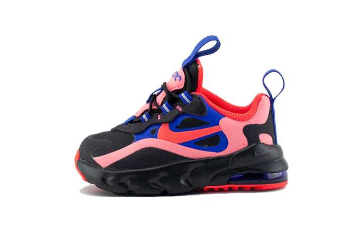 Nike Nike Air Max 270 React Td Abrasion Resistant Low top Toddler Shoes Black Pink Blue Infant And Toddler