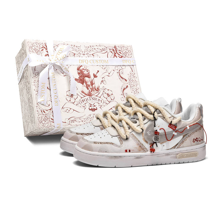 Nike Nike Court Borough Blessing Wealth Box Leather Cushioning Abrasion Resistant Waterproof Slip Resistant