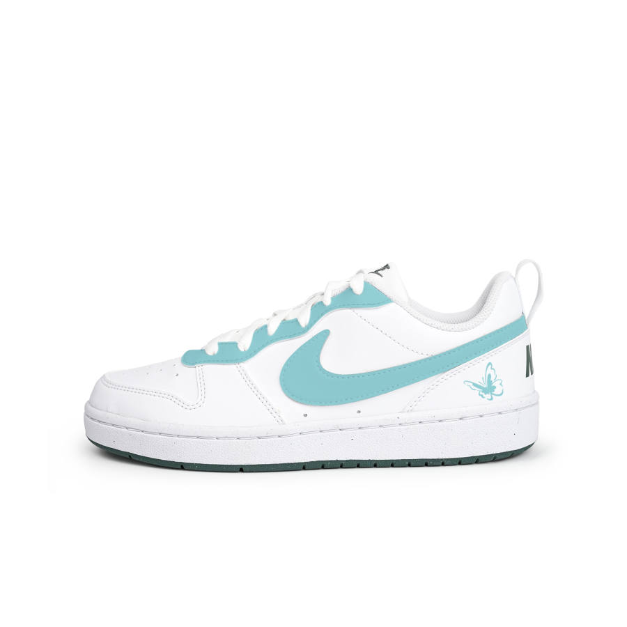 Nike Nike Court Borough Slip Resistant Abrasion Resistant Low top Kids' Skateboarding Shoes Blue Teenagers