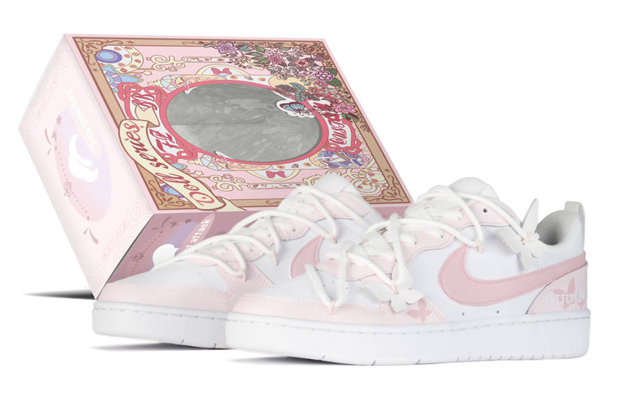 Nike Nike Court Borough Low 2 Leather Slip Resistant Cushioning Abrasion Resistant