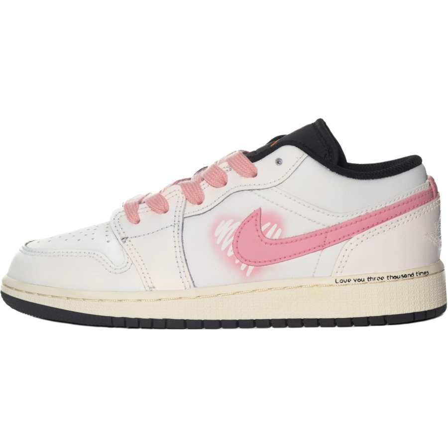 Jordan Jordan Air Jordan 1 Heart Fluttering Children's Basketball Shoes Rose Pink Unisex