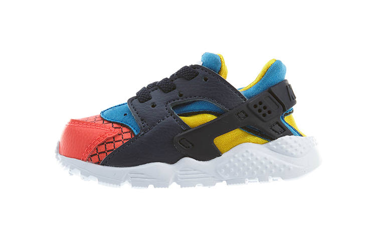 Nike Nike Huarache Run Slip Resistant Abrasion Resistant Low top Toddler Shoes Blue Black Orange Infant And Toddler