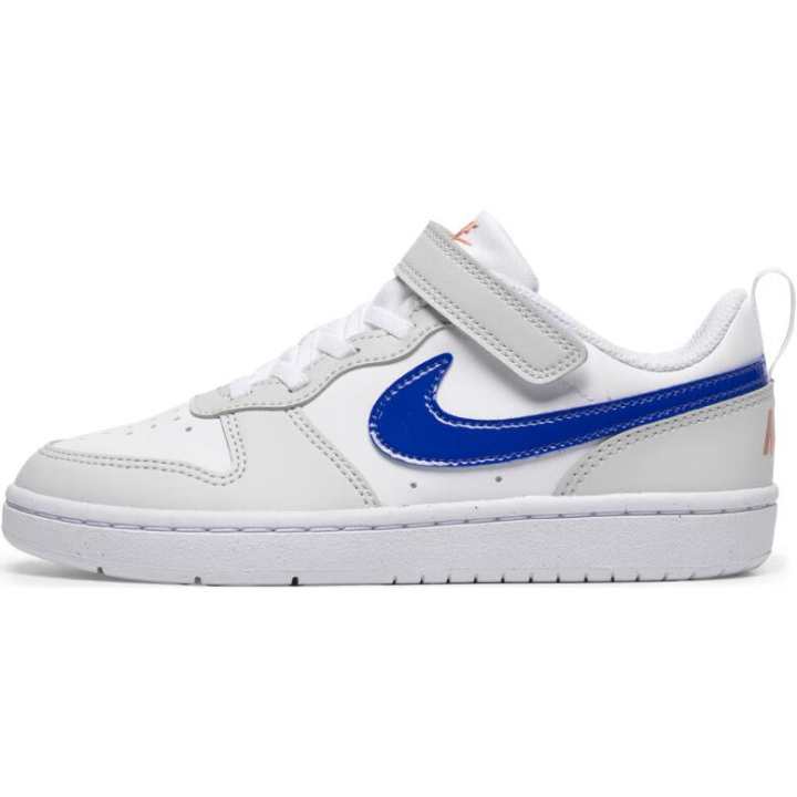 Nike Nike Court Borough Low top Kids' Skateboarding Shoes White/Blue Children Aged 3 7 Years Old