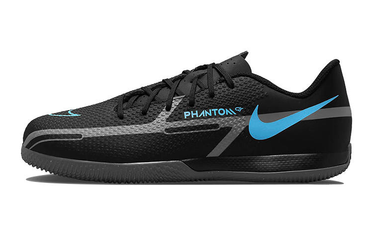 Nike Nike Phantom GT Slip Resistant Cushioning Abrasion Resistant Low top Soccer Shoes Blue Black Kids'