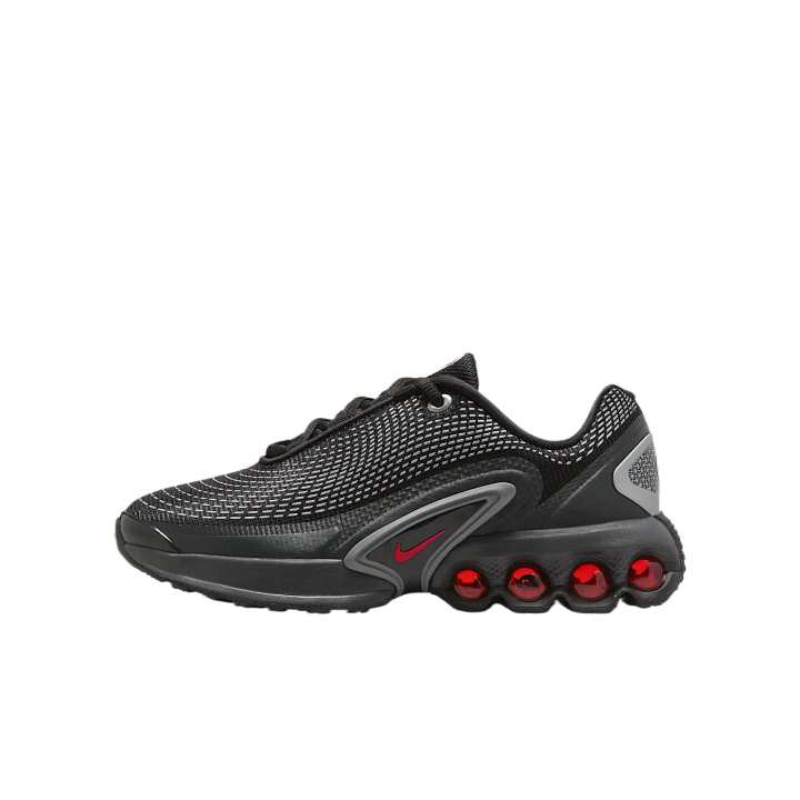 Nike Nike Air Max Dn Mesh Low top Kids' Outdoor Shoes Black Metallic Silver University Red Kids'