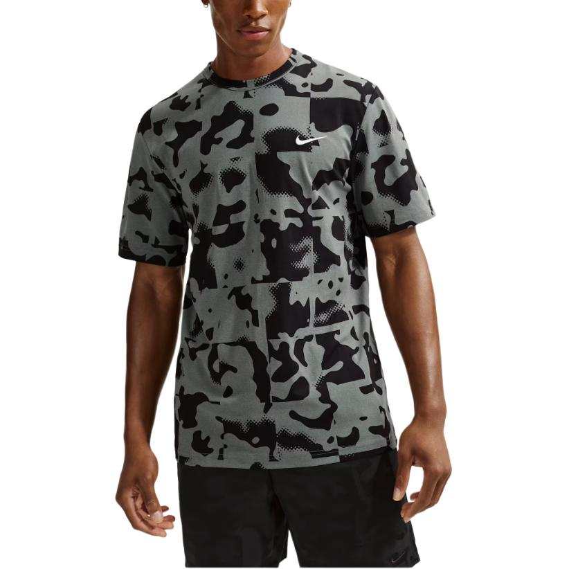 Nike Nike DRI FIT UV T Shirts Men's Black Gray Color Crew Neck