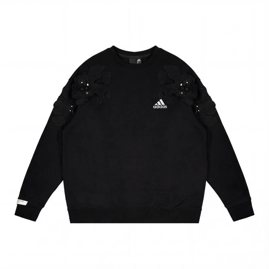 Adidas Adidas Sweatshirts Unisex Black Crew Neck Moderate Regular