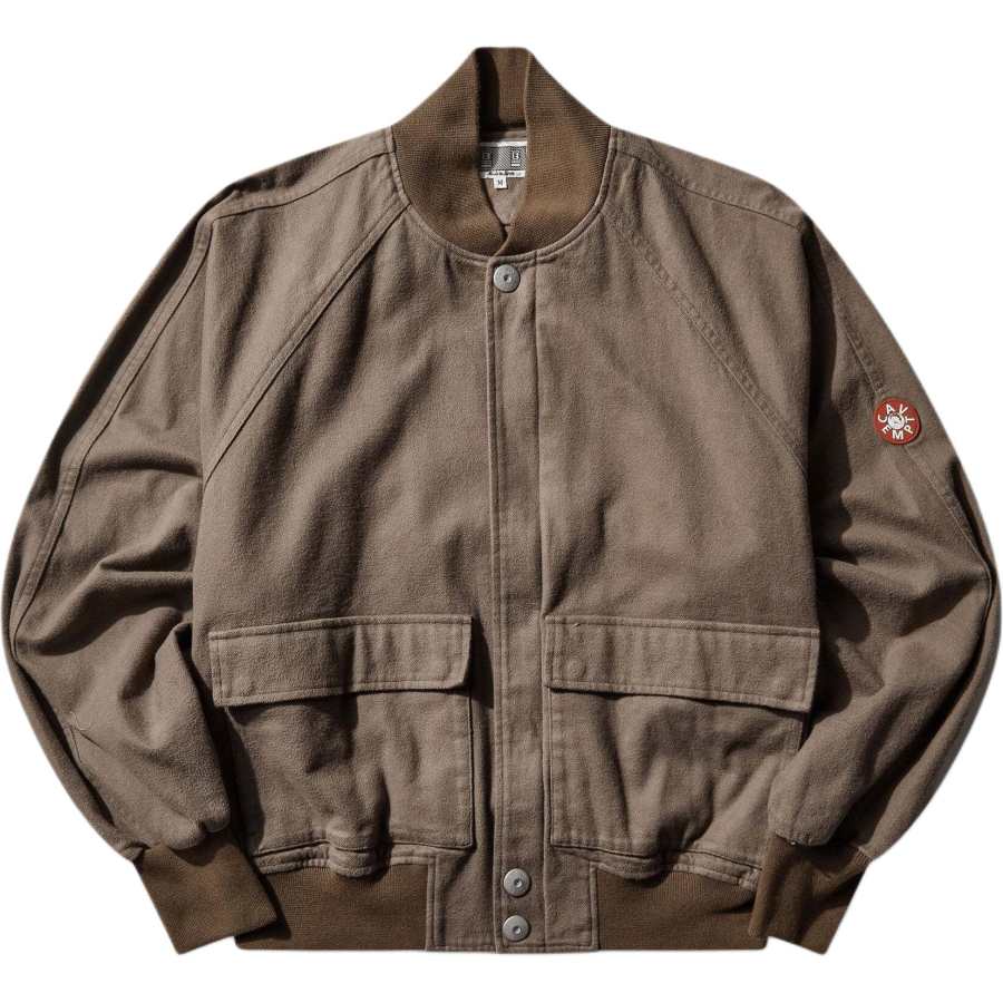 Cav Empt Men's Cotton Flannel Zip Jacket Brown Jackets & Coats Men's