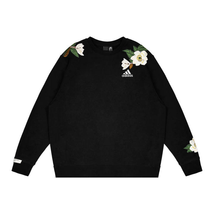 Adidas Adidas Sweatshirts Unisex Black Crew Neck Moderate Regular