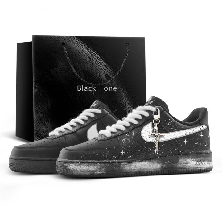 Nike Nike Air Force 1 Shadow Stardust, Shopping Bag Abrasion Resistant Waterproof Slip Resistant Low top Skateboard Shoes
