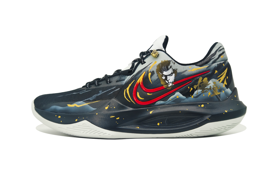 Nike Nike Precision 6 Precision 6 Yixing Manufacturing, Red Gold Striding Fabric Abrasion Resistant Low top Basketball Shoes