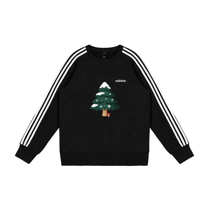 Adidas Adidas Sweatshirts Men's Black Crew Neck Moderate Regular