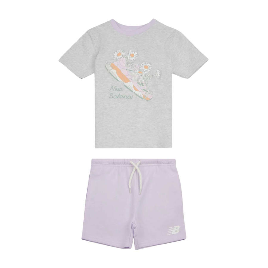 New Balance New Balance Casual Sportswear T Shirt & Short Set Kids'