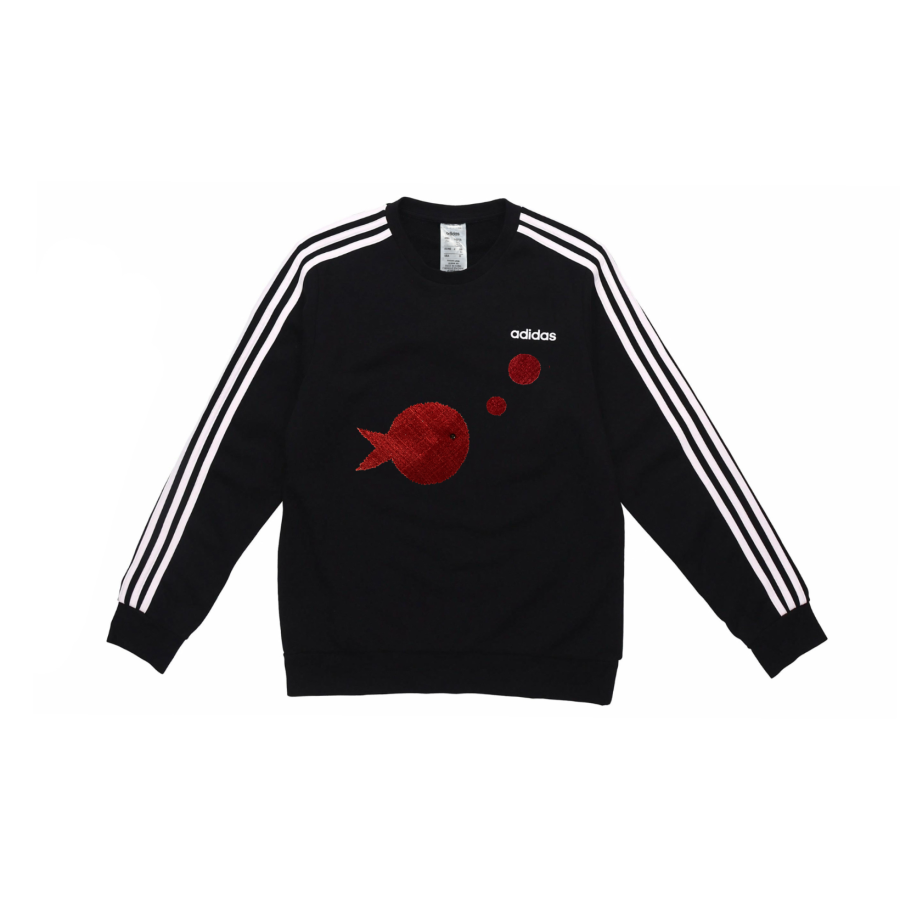 Adidas Adidas Sweatshirts Unisex Black Crew Neck Moderate Regular
