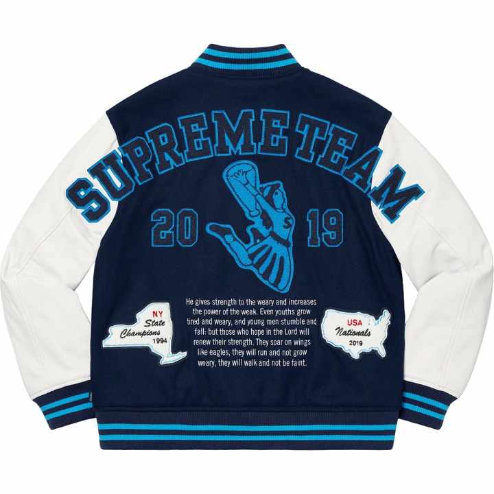Supreme Supreme WEEK9 Team Varsity Jacket Baseball Jacket Unisex