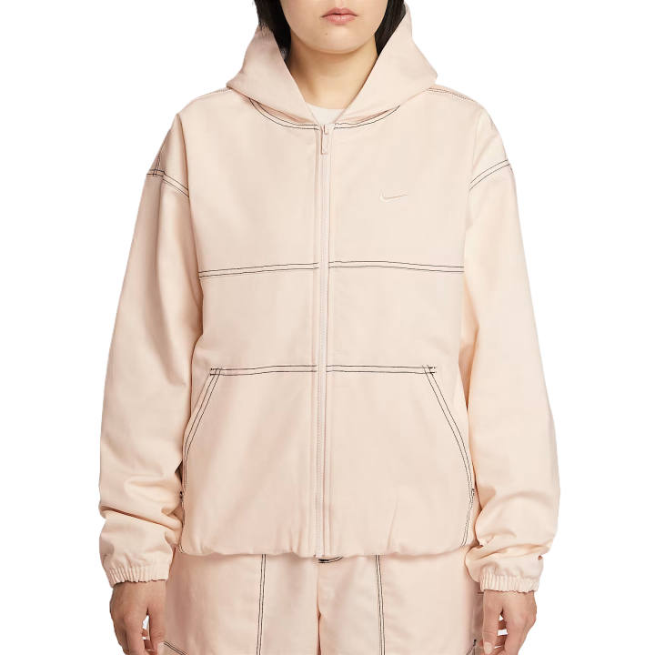 Nike Nike Sportswear Jackets Women's Pink White/Pink White Hooded Moderate Workwear