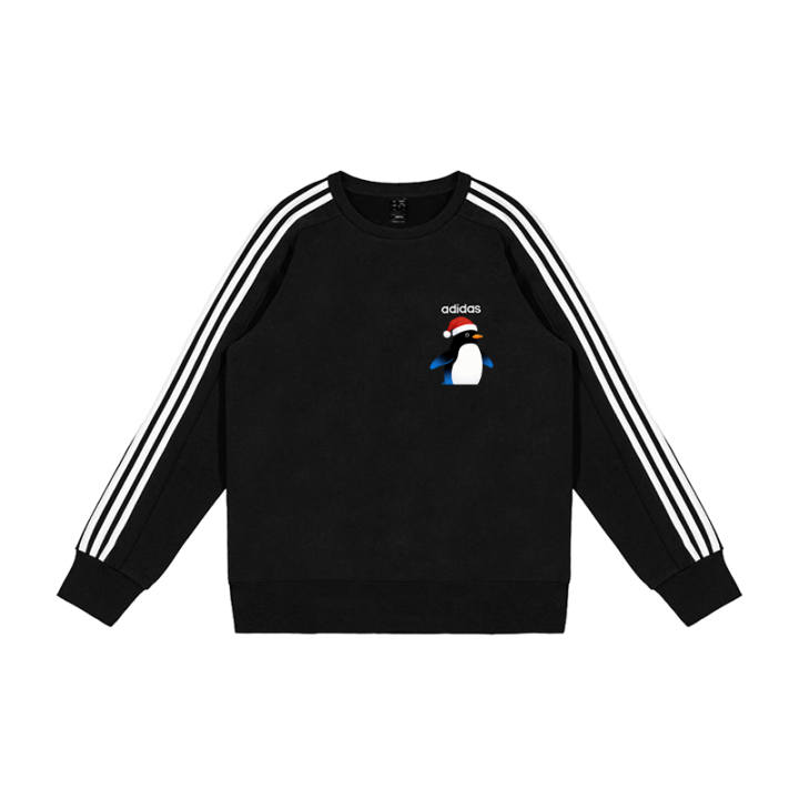 Adidas Adidas Sweatshirts Men's Black Crew Neck Moderate Regular