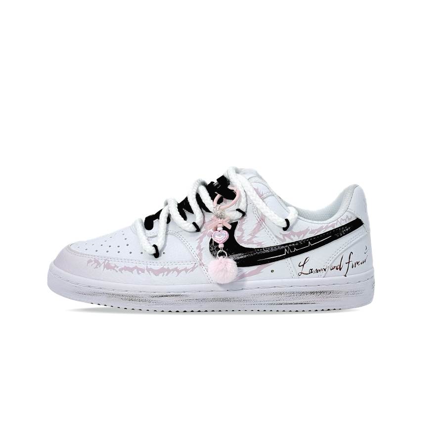 Nike Nike Court Vision 1 Crayon Puppy, Love In Distress Skateboard Shoes Women's