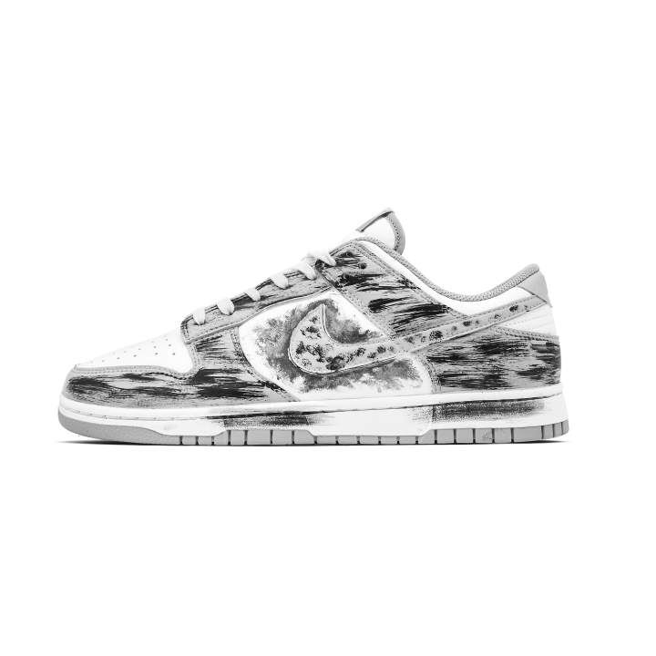Nike Nike Dunk Abrasion Resistant Slip Resistant Low top Skateboard Shoes Unisex Black Gray