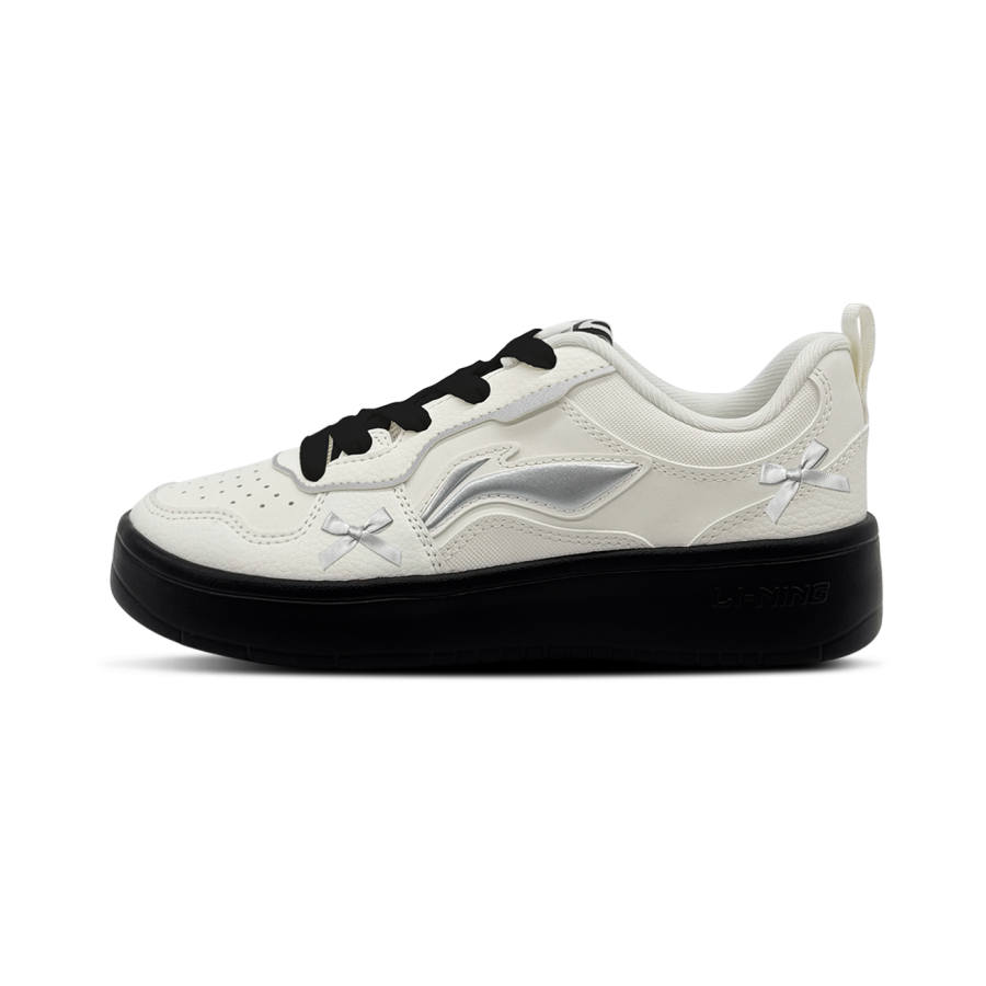 Li-Ning Li Ning First Cloud Silver Feather Cushioning Abrasion Resistant Cushioning, Wear Resistant Low top Skateboard Shoes