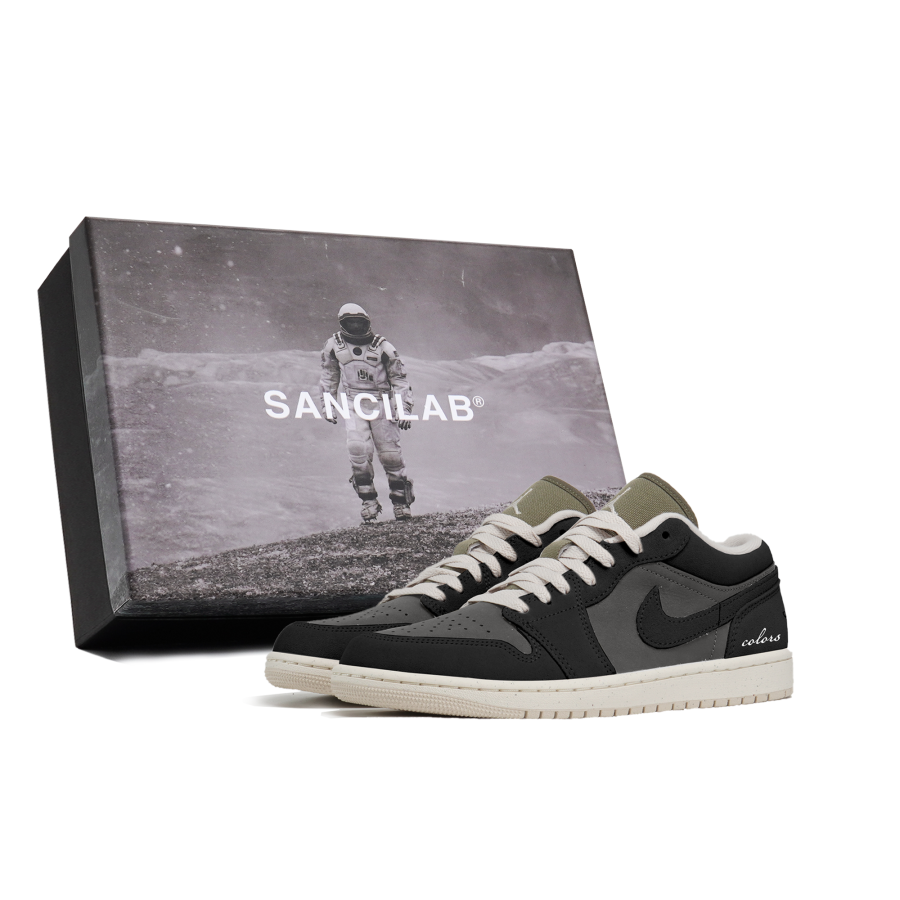Jordan Jordan Air Jordan 1 Year Of The Horse CHY Industrial Manufacturing, Dark Gray Island, Box Abrasion Resistant