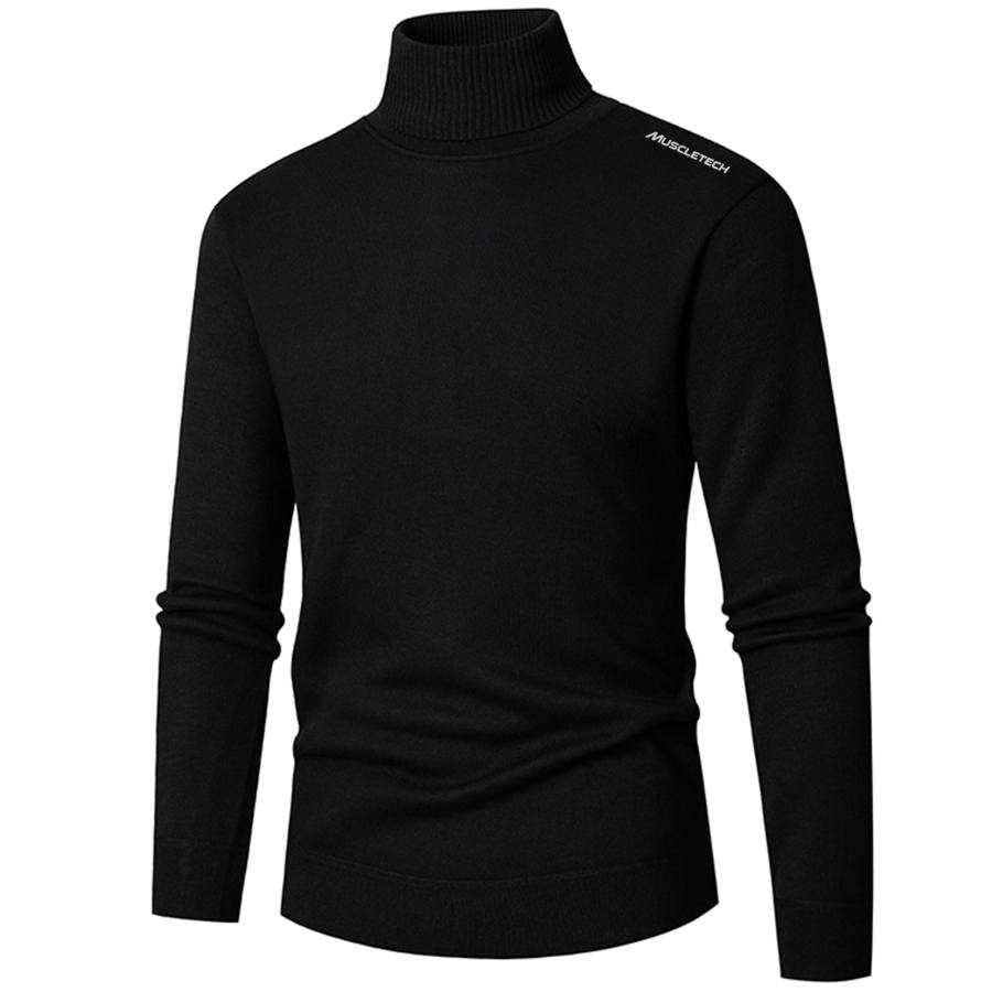 MUSCLETECH MUSCLETECH Sweaters Unisex Turtleneck Thickened And Fleece Lined