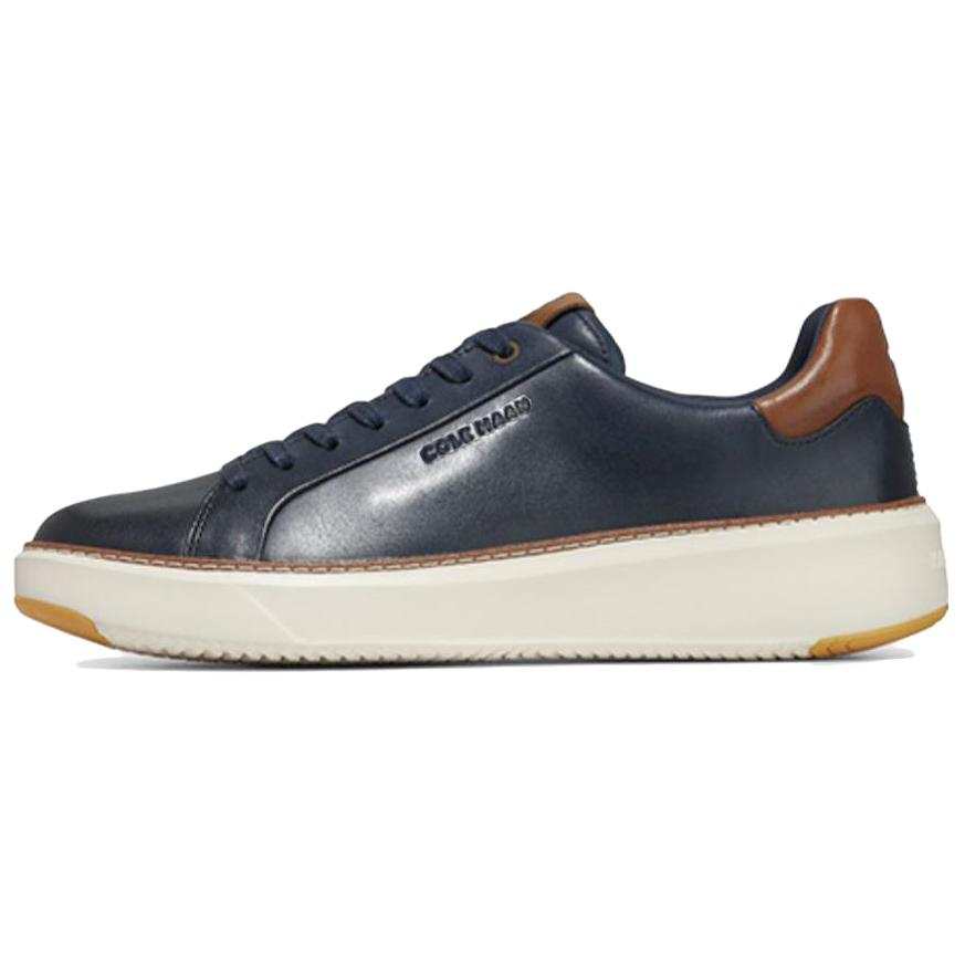 COLE HAAN Leather Low top Casual Shoes Men's Blue