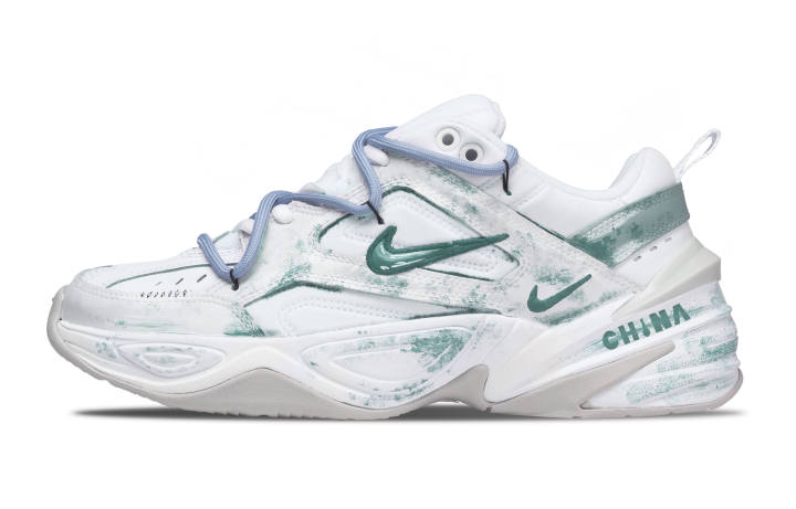 Nike Nike M2K Tekno Liuyun Leather Cushioning Abrasion Resistant Breathable Height Increasing Low top Chunky Sneakers Unisex