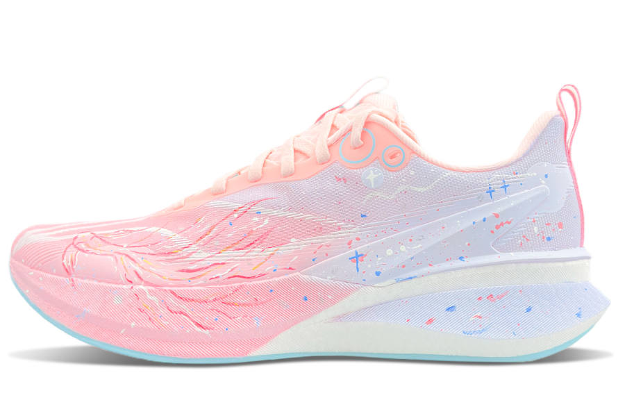 Li-Ning Li Ning Red Hare 8PRO Cushioning Support Slip Resistant Low top Running Shoes Unisex Pink