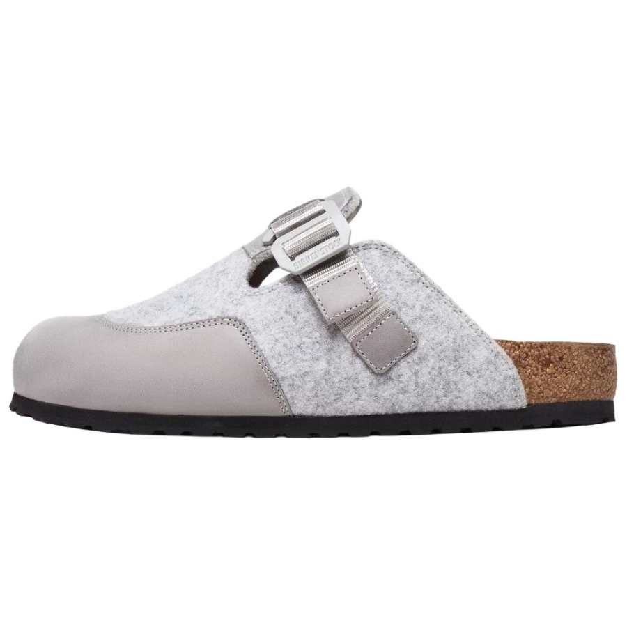 Birkenstock Boston Birkenstock Shoes Men's Lime Gray Regular Loose Fit