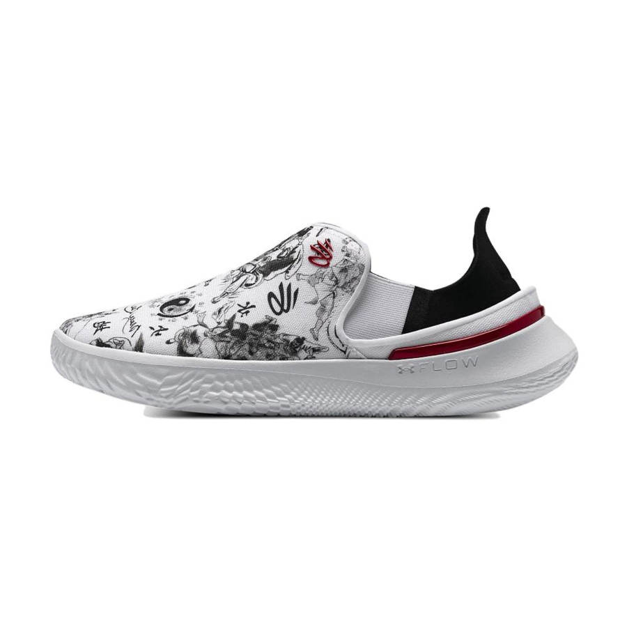 Under Armour CURRY X BRUCE LEE x Under Armour SlipSpeed Fabric Low top Running Shoes Unisex White