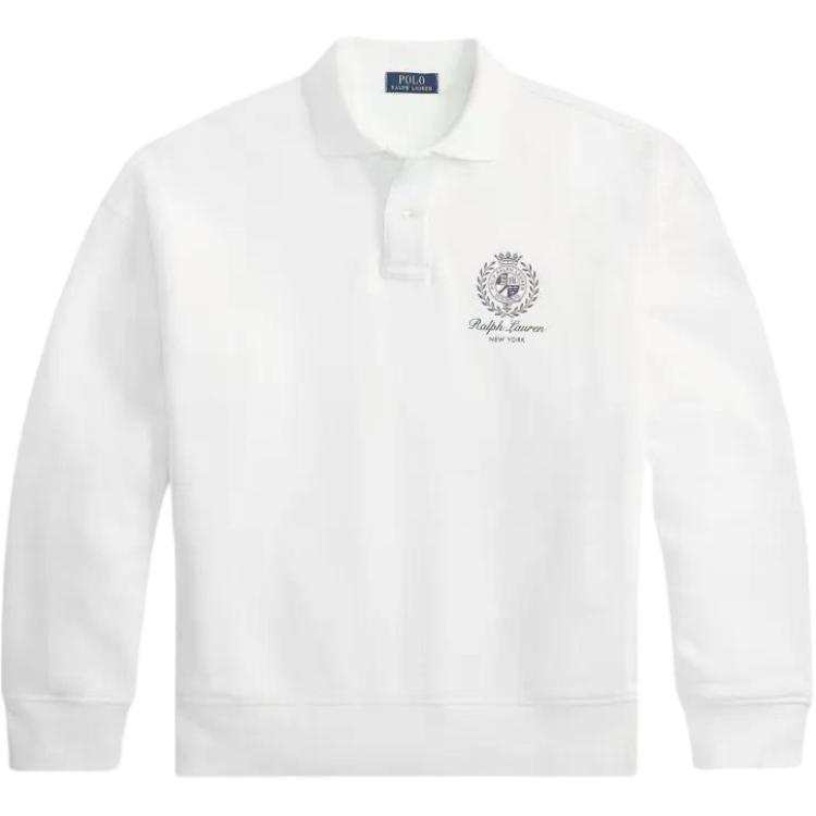 Polo Ralph Lauren FW25 Polo Shirt Loose Fit Men's White