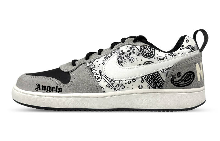 Nike Nike Court Borough Abrasion Resistant Low top Skateboard Shoes Men's Black Gray