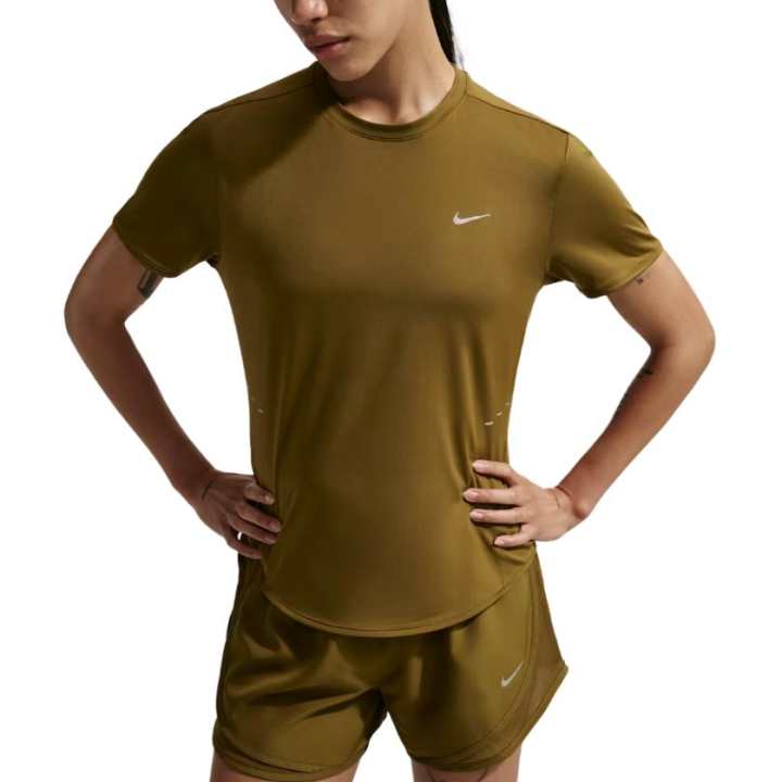 Nike Nike Running T Shirts Women's Olive Green