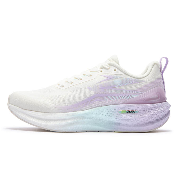 361° Cushioning Lightweight Rebound Low top Running Shoes Women's White Purple