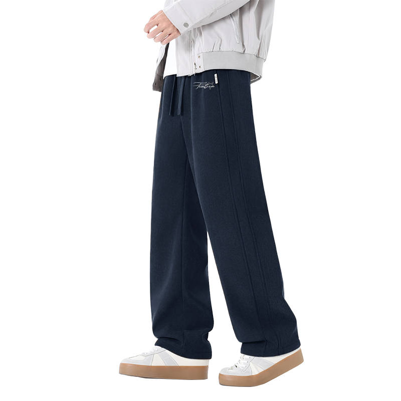 Tonlion Casual Pants Unisex Moderate Straight Fit Pants