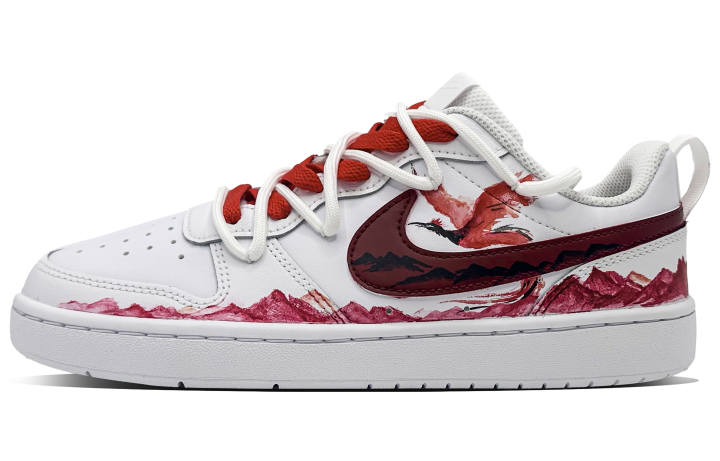 Nike Nike Court Borough Phoenix Crossing Cloud Mountain Synthetic Leather Lightweight Cushioning Low top