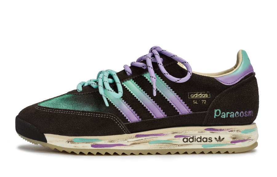 Adidas Originals SL 72 RS Low top Running Shoes Unisex Beige Brown Purple Green